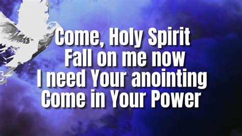 come holy spirit city harvest lyrics|Come Holy Spirit .